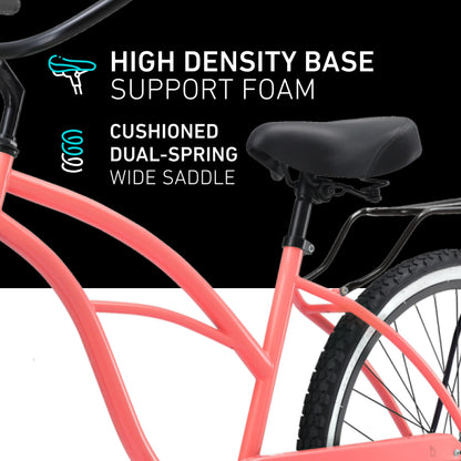 Women's Beach Cruiser Bike Around The Block