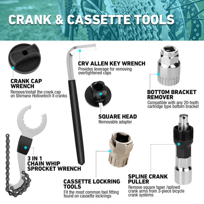 Bicycle Repair Tool Kit with Storage Box