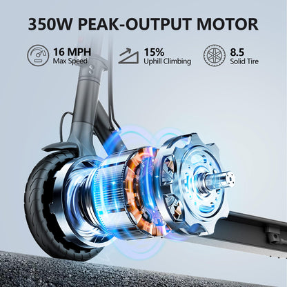 350W Foldable Electric Scooter with Smart App