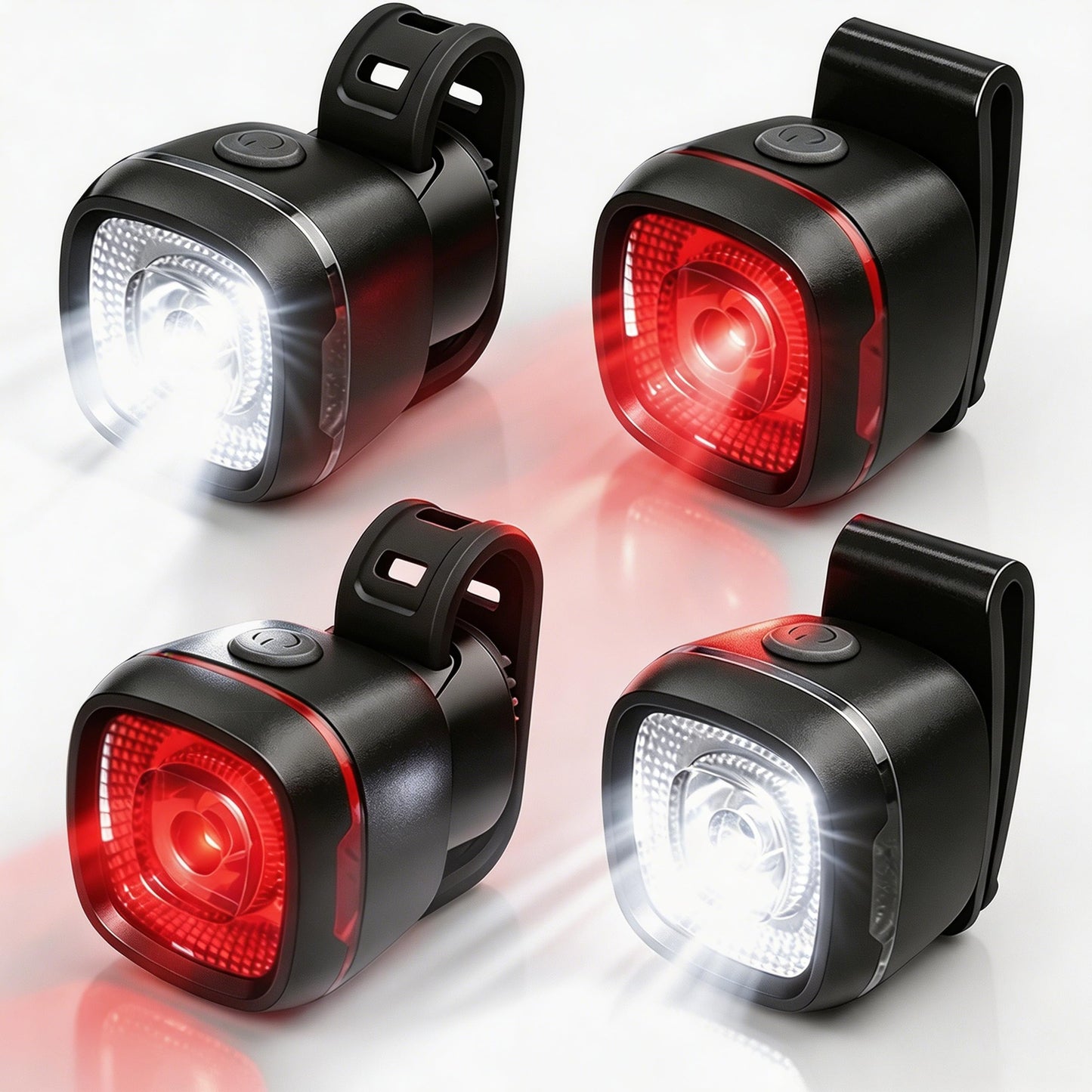 Type-C Rechargeable Bike Light Set Front Rear