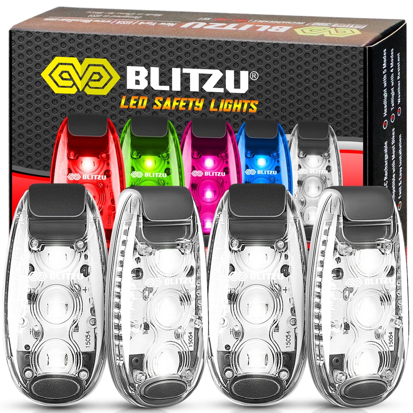 Clip On LED Safety Lights for Night Visibility