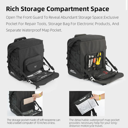 Waterproof Motorcycle Saddle Bags Quick Release