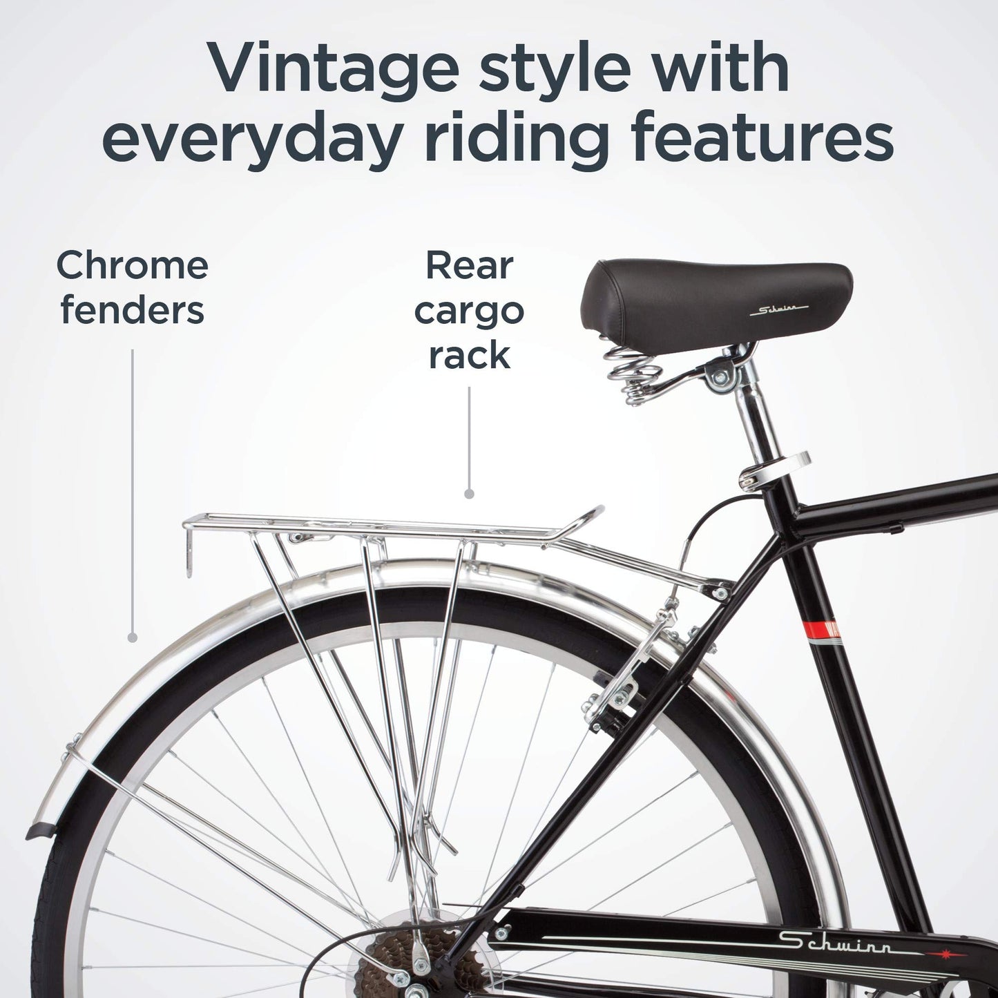 700C 7-Speed Hybrid Bike with Cargo Rack