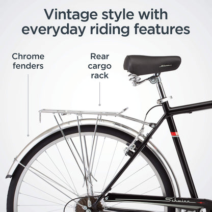 700C 7-Speed Hybrid Bike with Cargo Rack