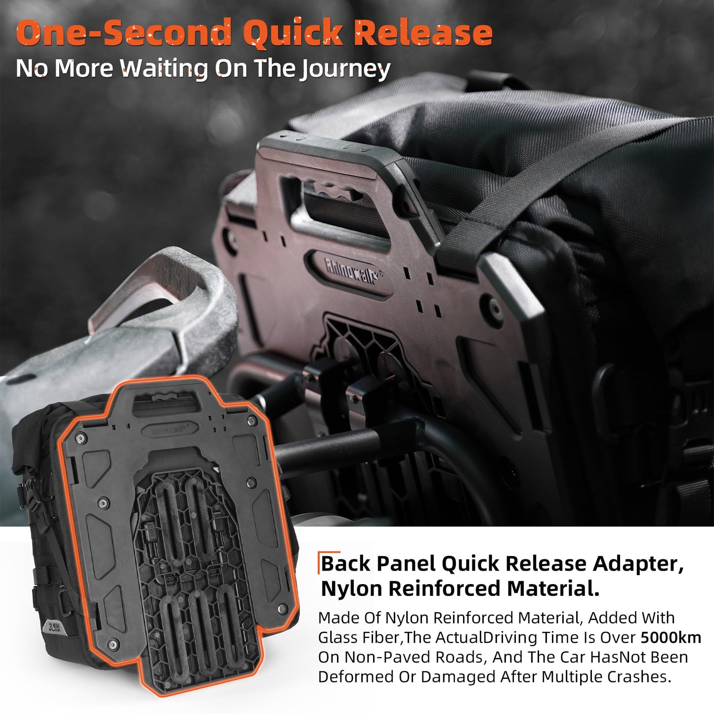 Waterproof Motorcycle Saddle Bags Quick Release