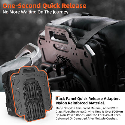 Waterproof Motorcycle Saddle Bags Quick Release