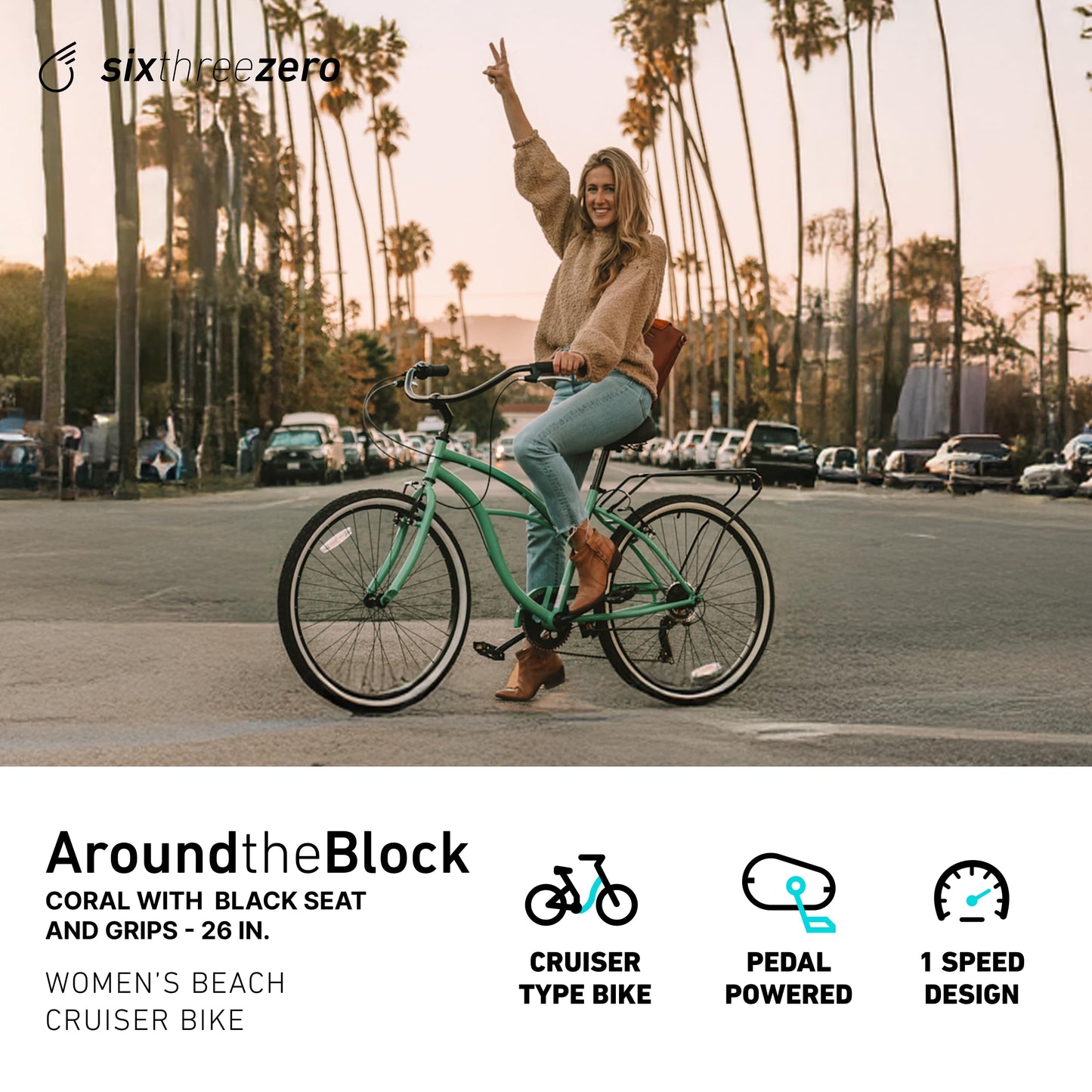 Women's Beach Cruiser Bike Around The Block