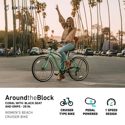 Women's Beach Cruiser Bike Around The Block