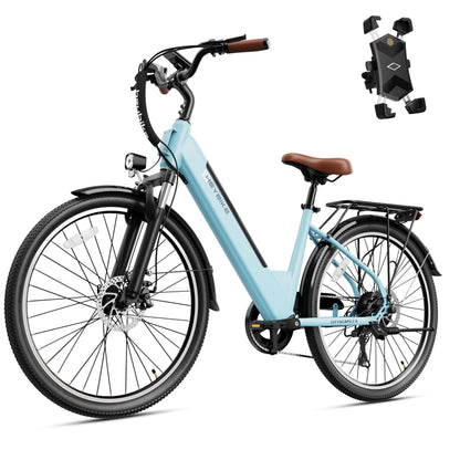 1200W Peak Electric Commuter Bike 26 Inch