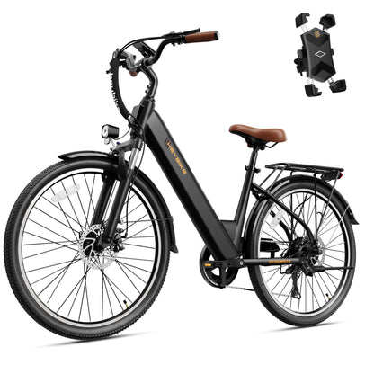 1200W Peak Electric Commuter Bike 26 Inch