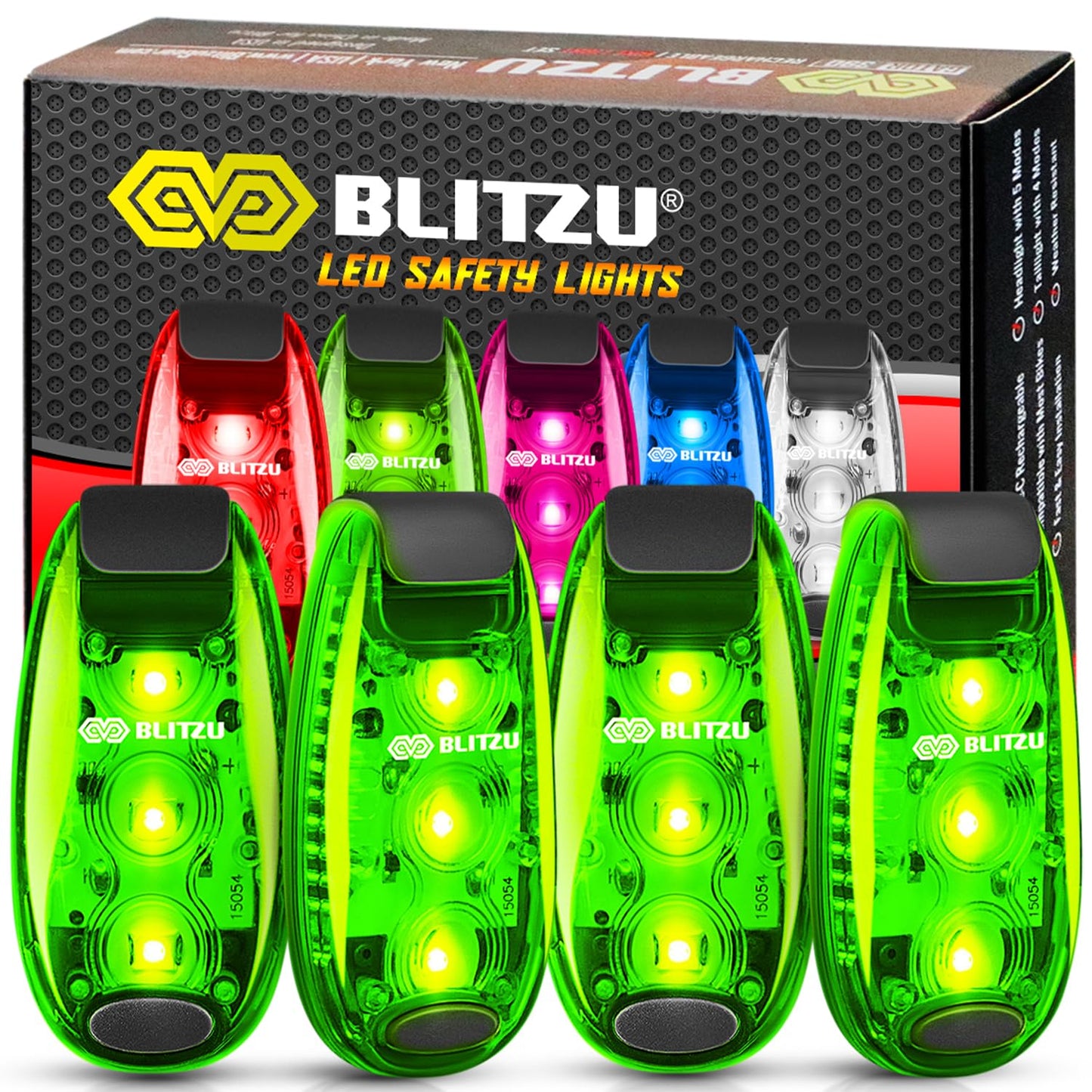 Clip On LED Safety Lights for Night Visibility