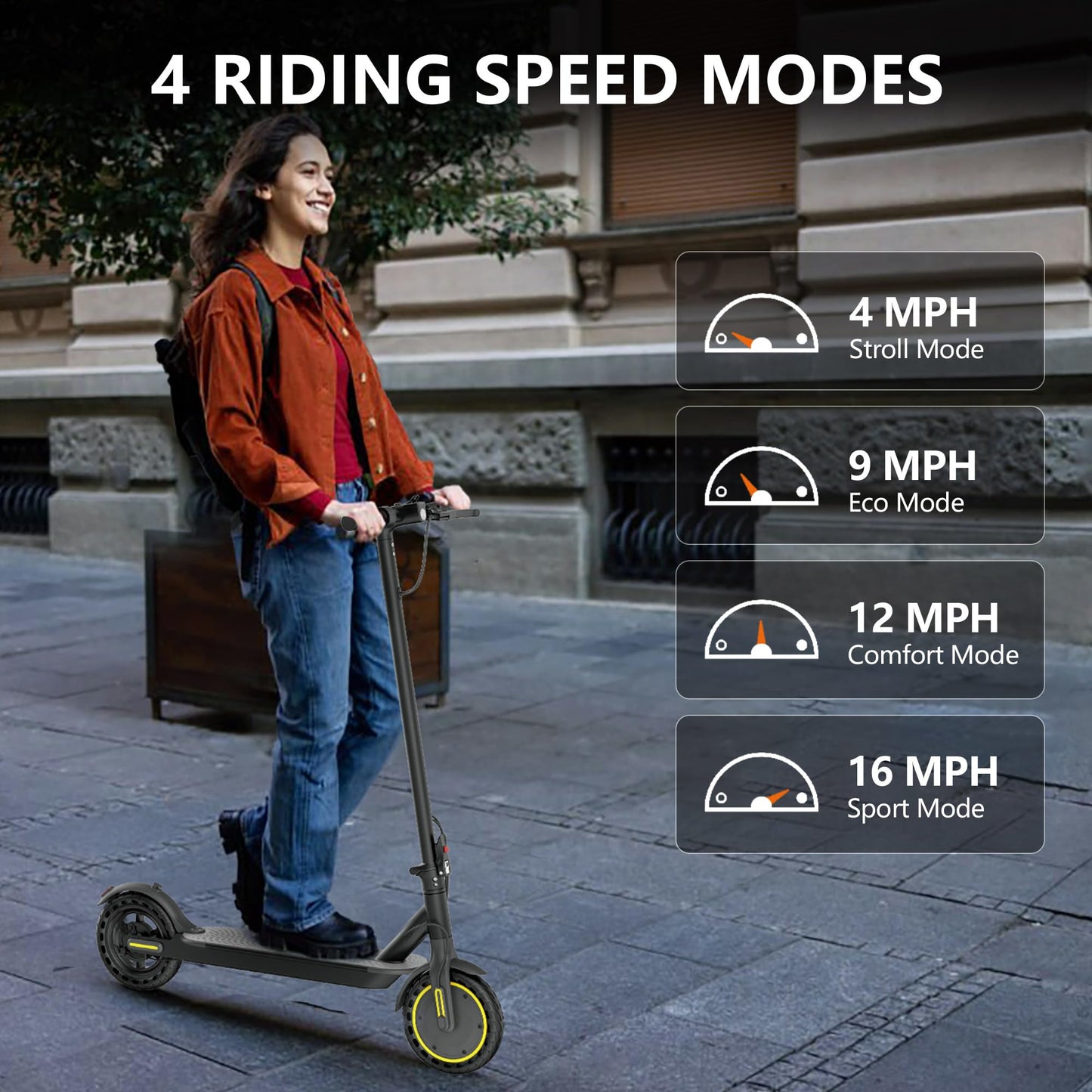 350W Foldable Electric Scooter with Smart App