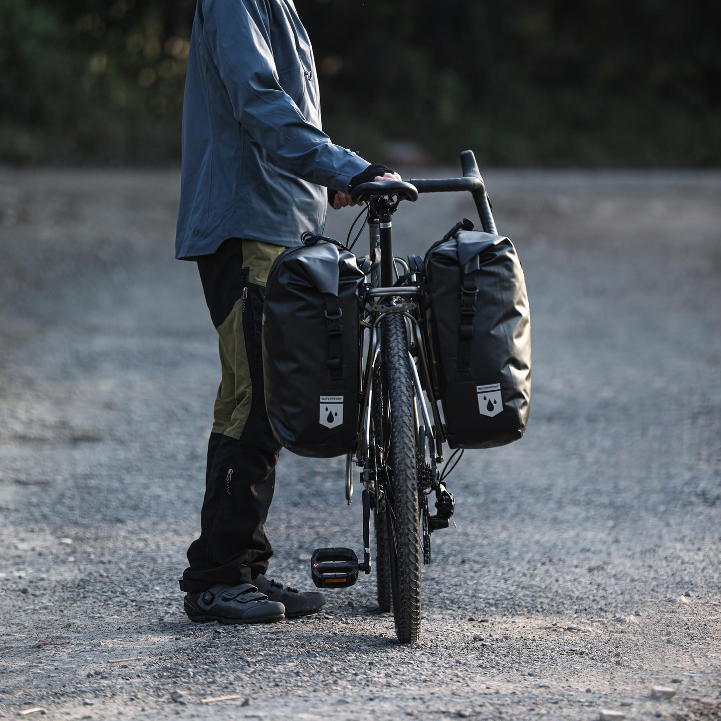 Waterproof Bike Pannier Bag with Rack Mount