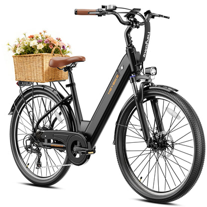 1200W Peak Electric Commuter Bike 26 Inch
