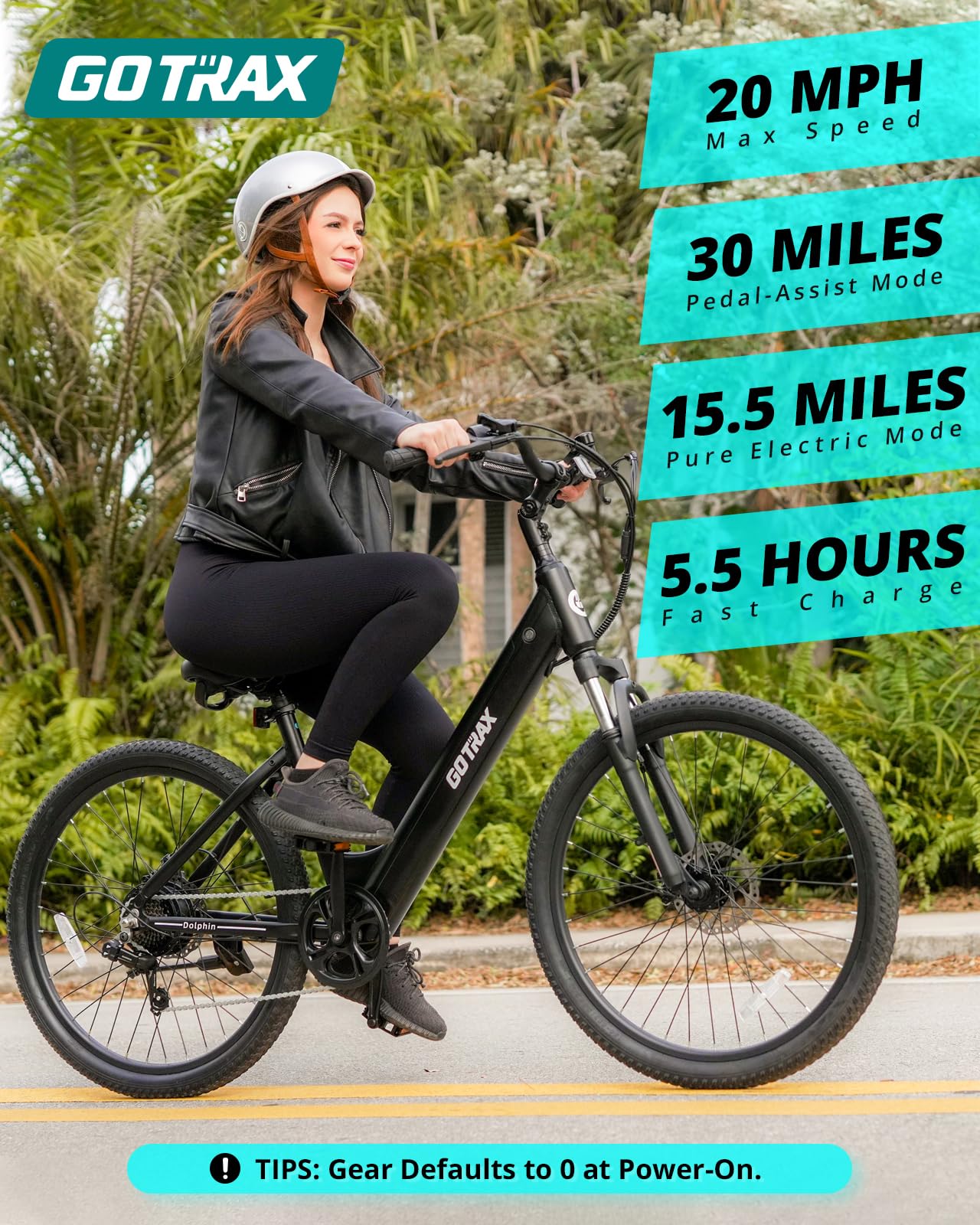 26 Inch Step-Thru Electric Commuter Bike