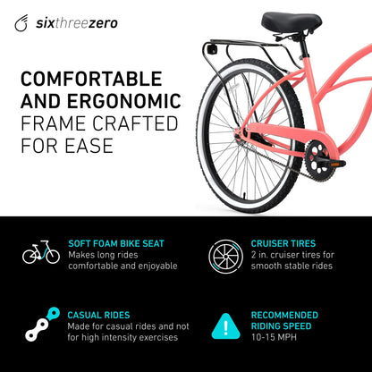 Women's Beach Cruiser Bike Around The Block