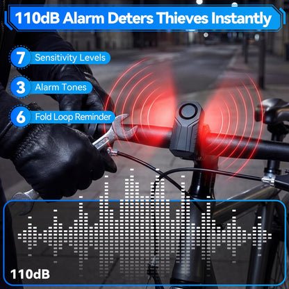 113dB Alarm Bike U Lock Anti Theft