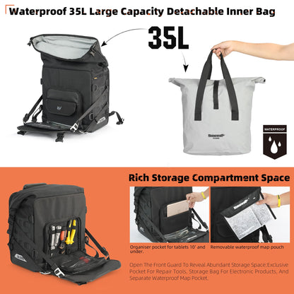 Waterproof Motorcycle Saddle Bags Quick Release