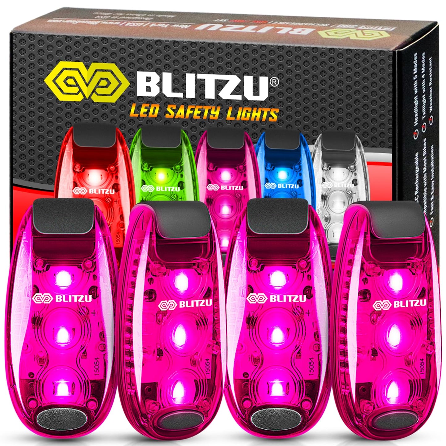 Clip On LED Safety Lights for Night Visibility