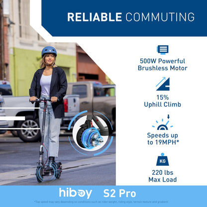 500W Electric Scooter with 10 Inch Tires
