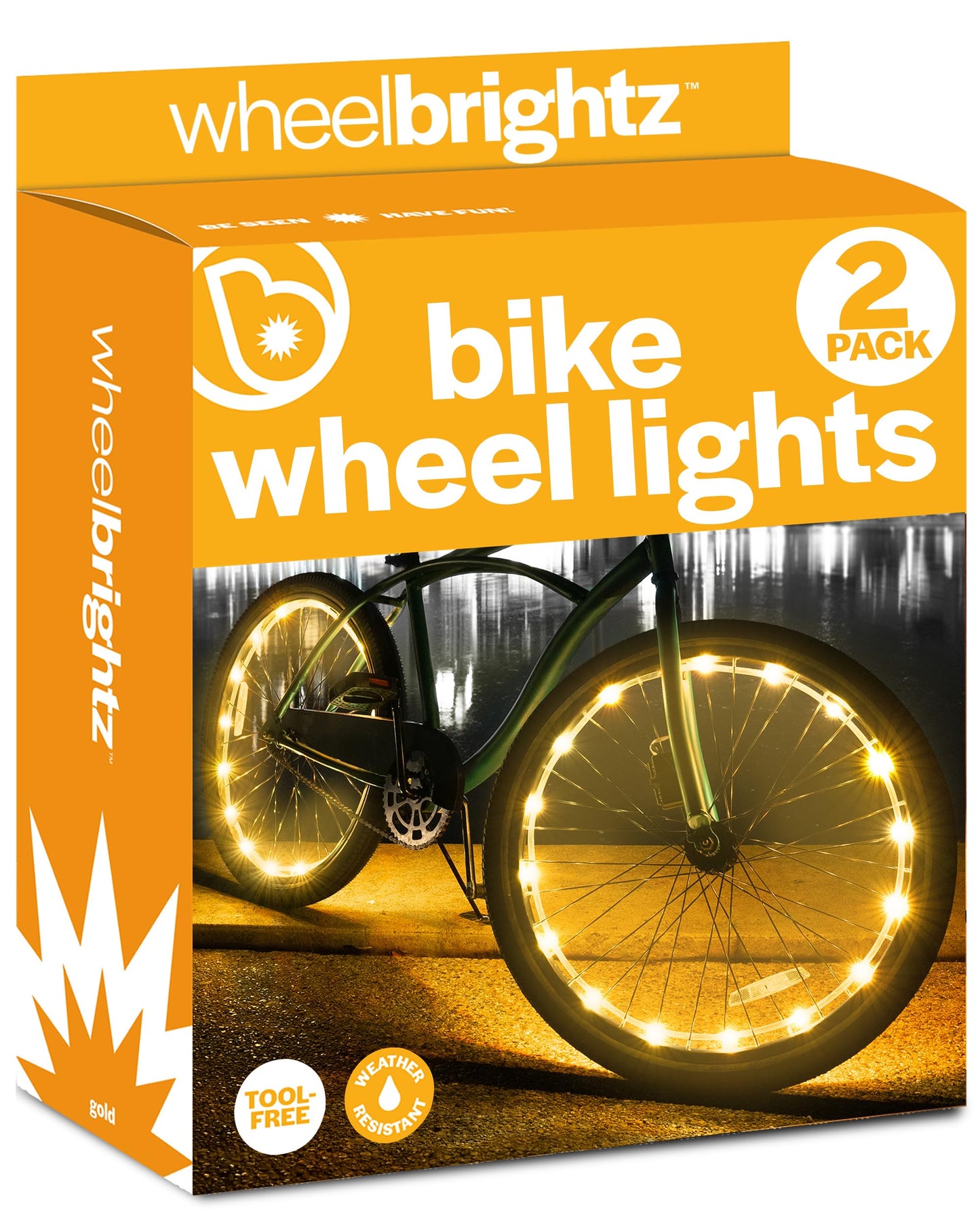 LED Bike Wheel Lights with Weatherproof Design