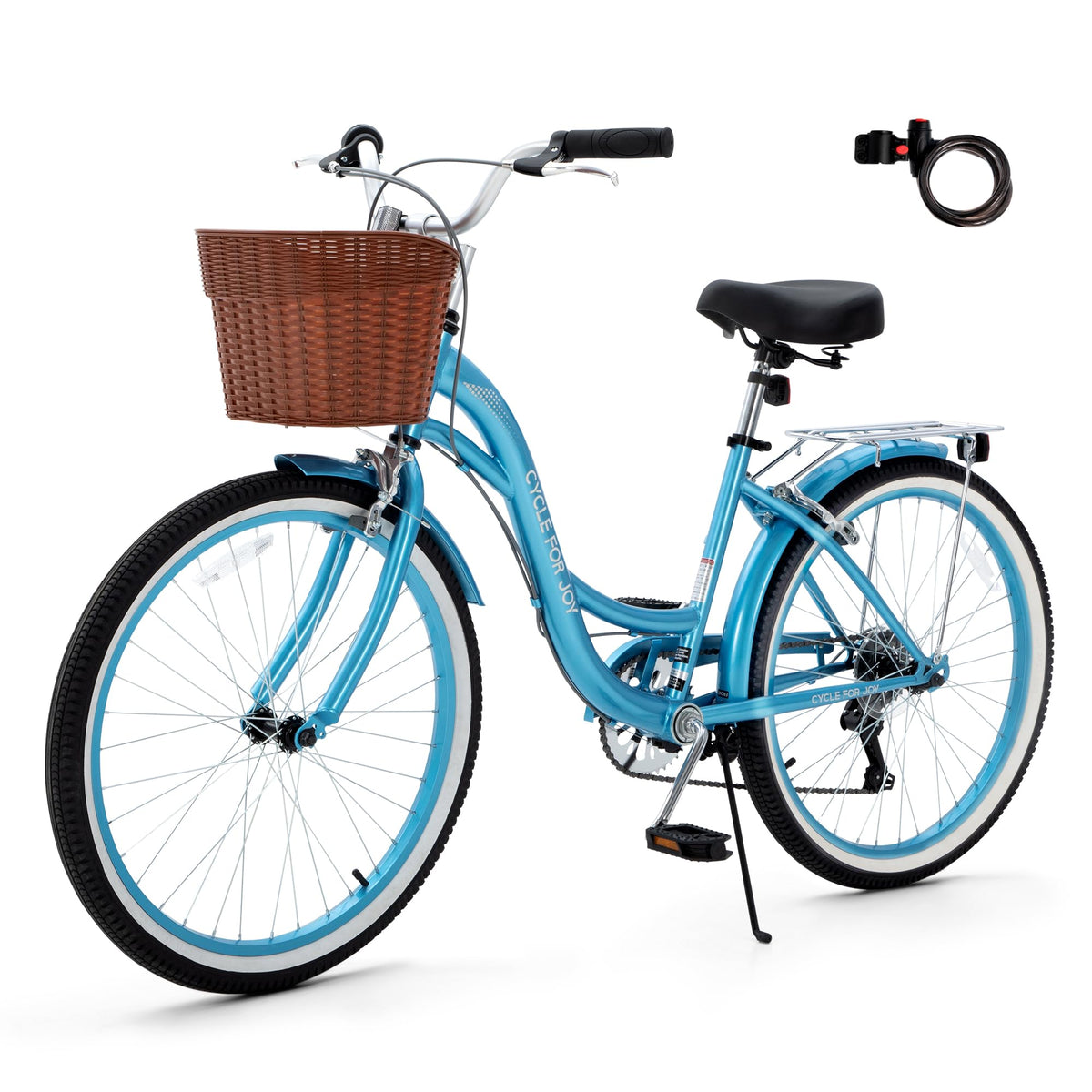 Step-Through Beach Cruiser Bike for Women