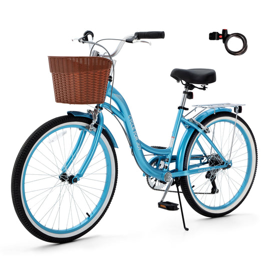 Step-Through Beach Cruiser Bike for Women