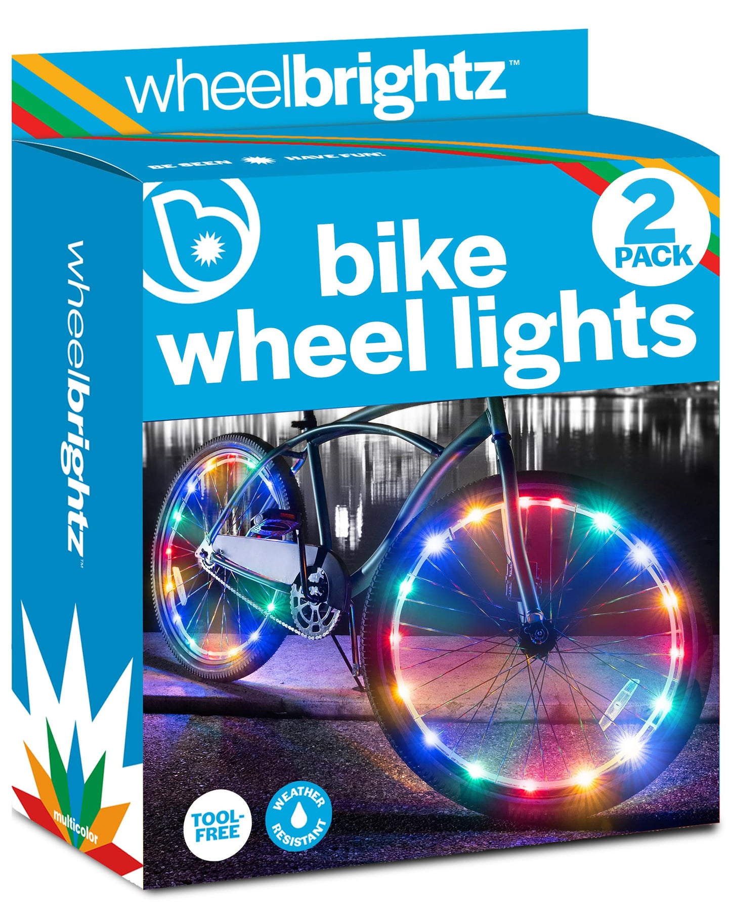 LED Bike Wheel Lights with Weatherproof Design