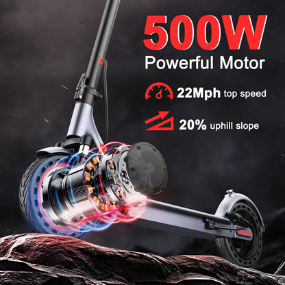 Folding Electric Scooter with Dual Suspension