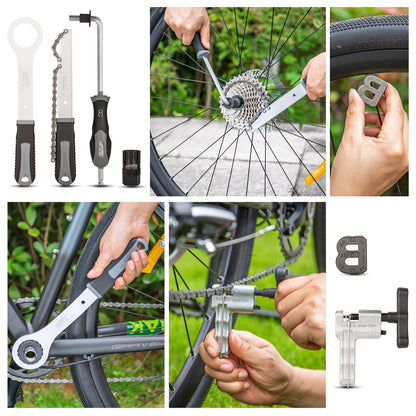 Bike Repair Tool Set with Portable Carry Case