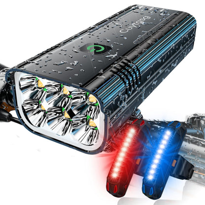 6800 Lumen Bike Light Set for Night Riding