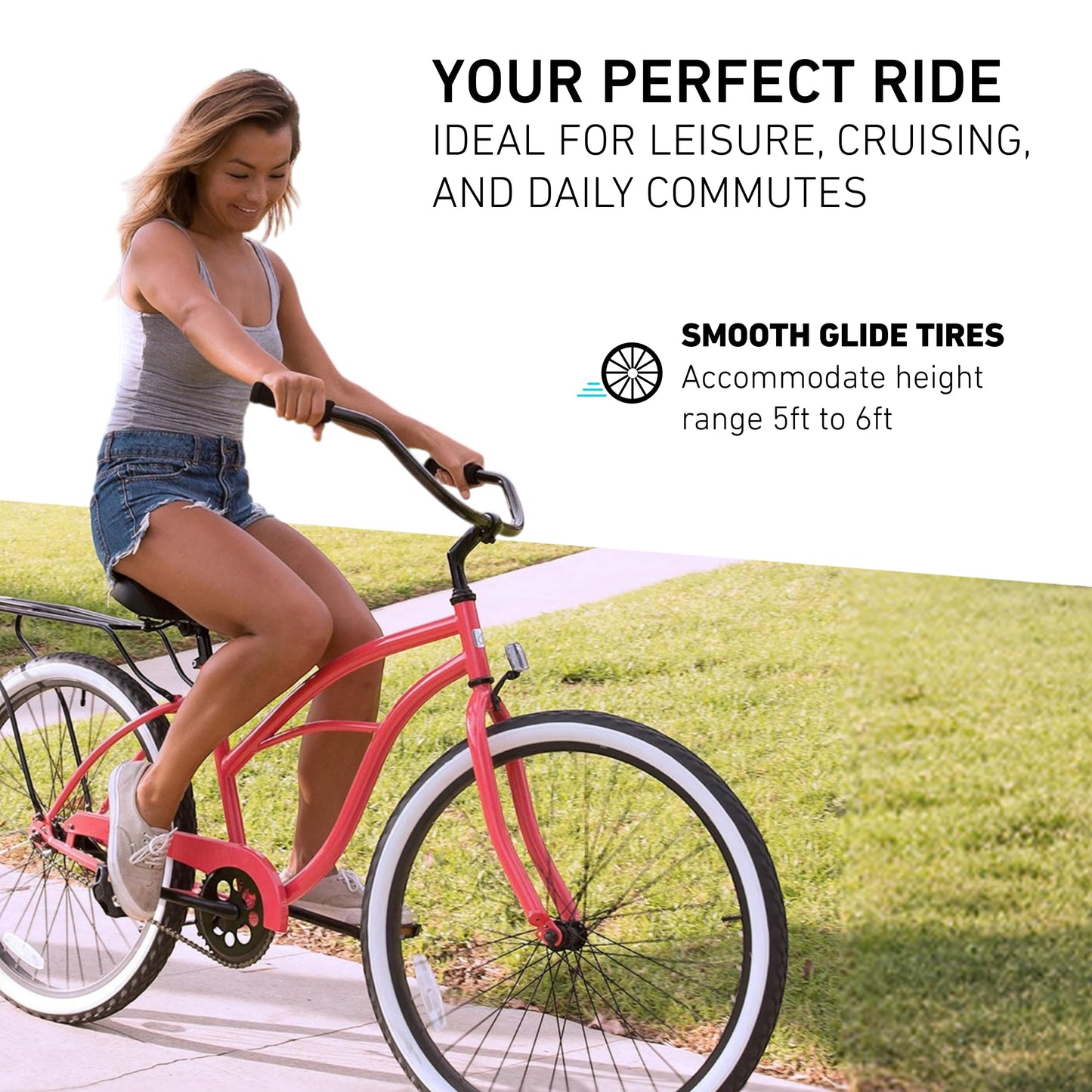 Women's Beach Cruiser Bike Around The Block