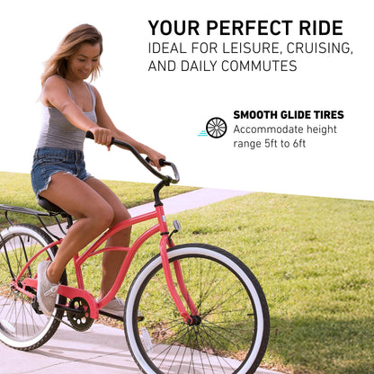 Women's Beach Cruiser Bike Around The Block