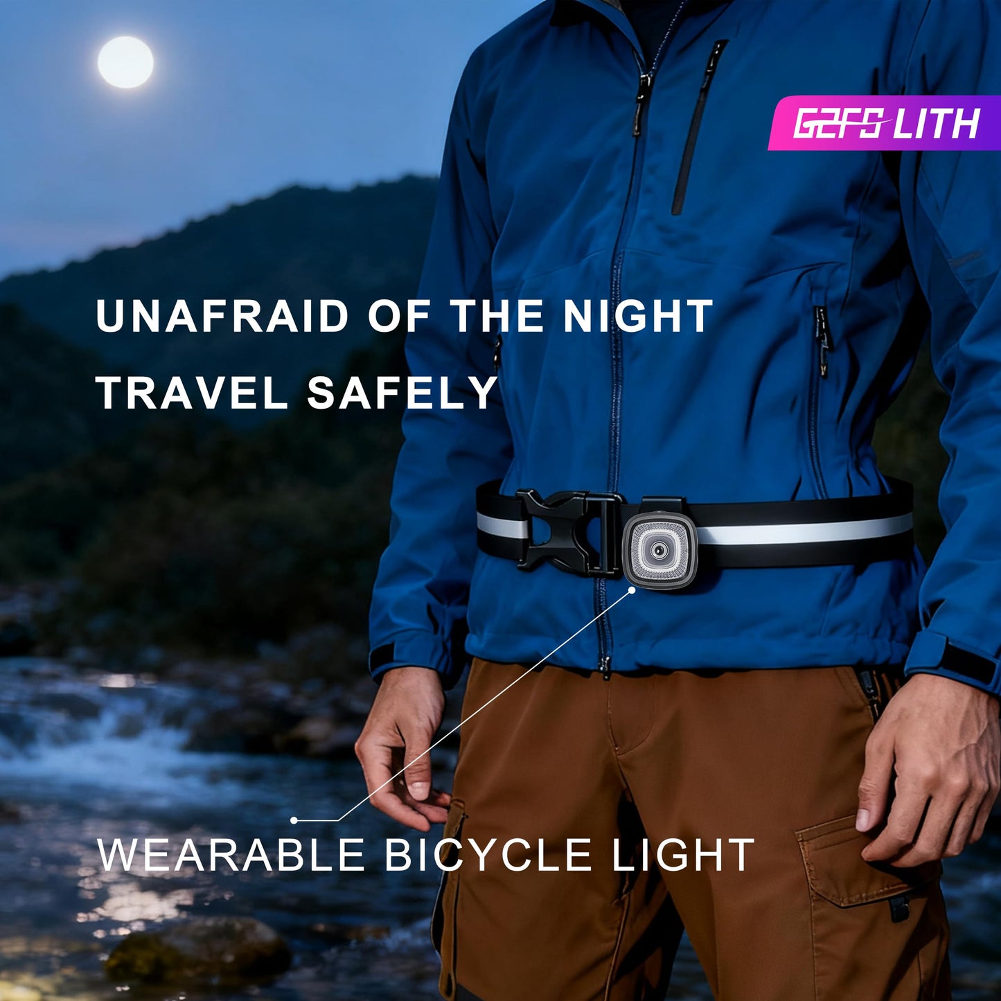 Type-C Rechargeable Bike Light Set Front Rear