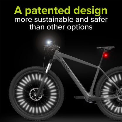 Reflective Bike Spoke Covers for Night Visibility