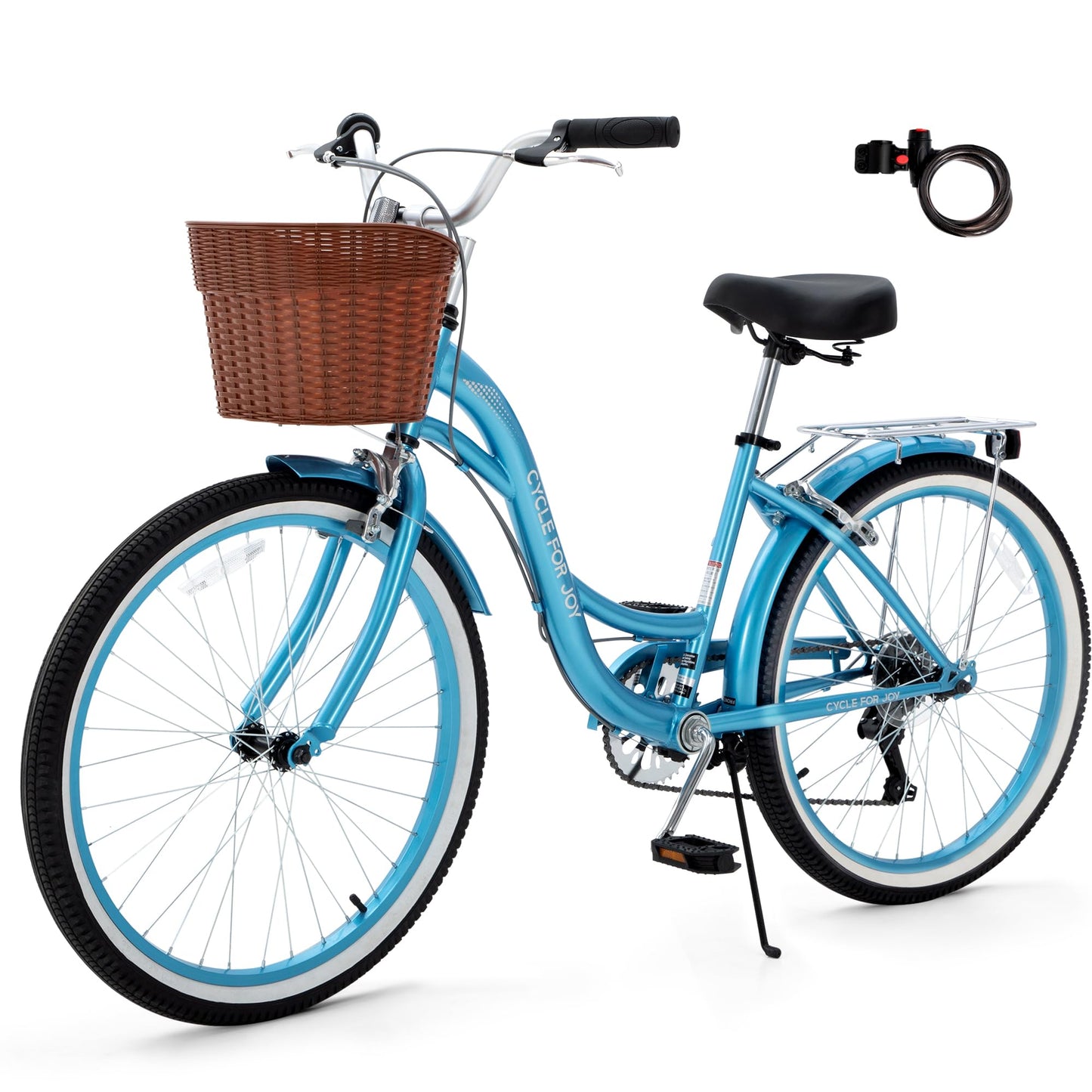 Step-Through Beach Cruiser Bike for Women