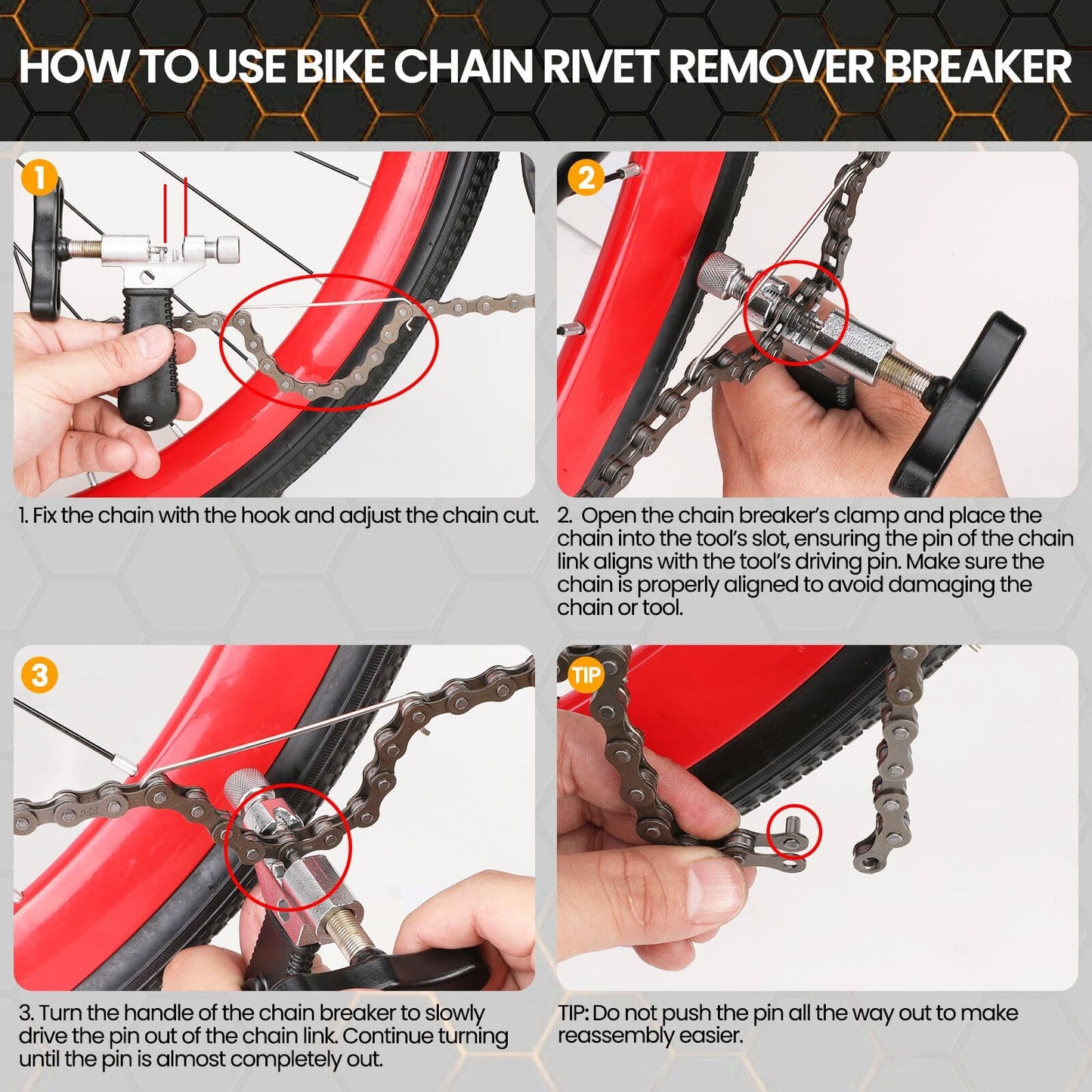 Bike Chain Repair Tool Set with Chain Pliers