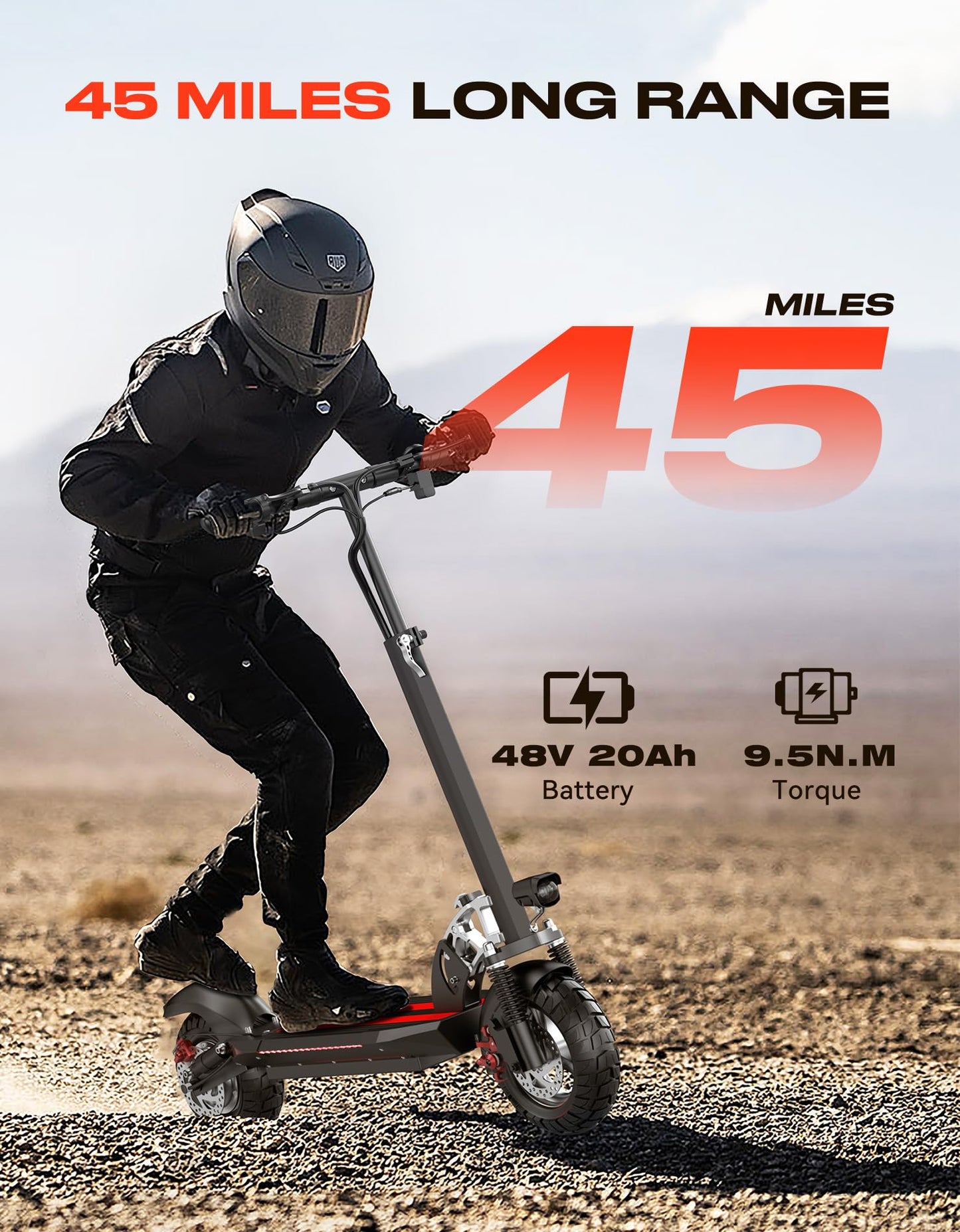 1600W Heavy Duty Electric Scooter with Seat