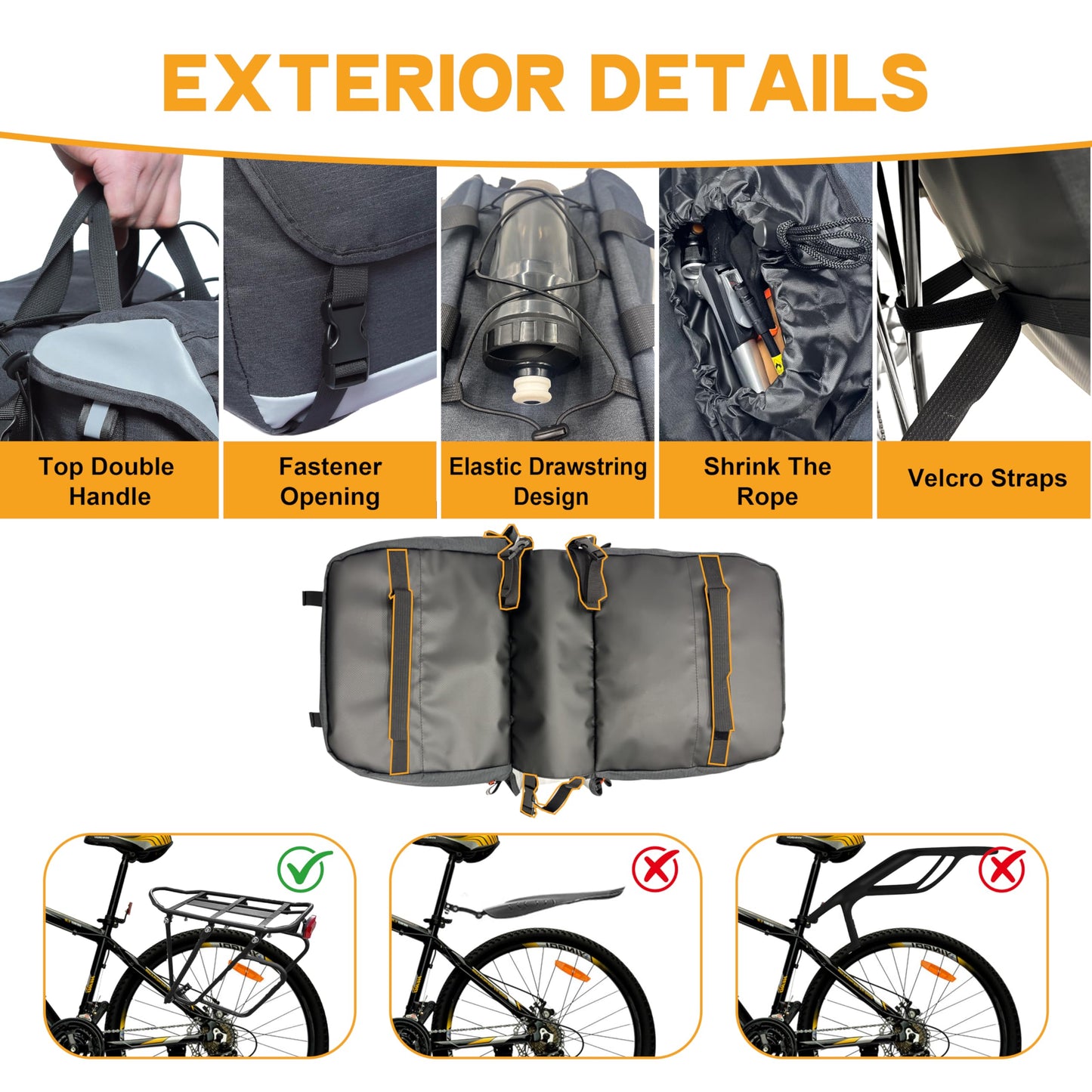Kinetrail Bike Panniers Bag