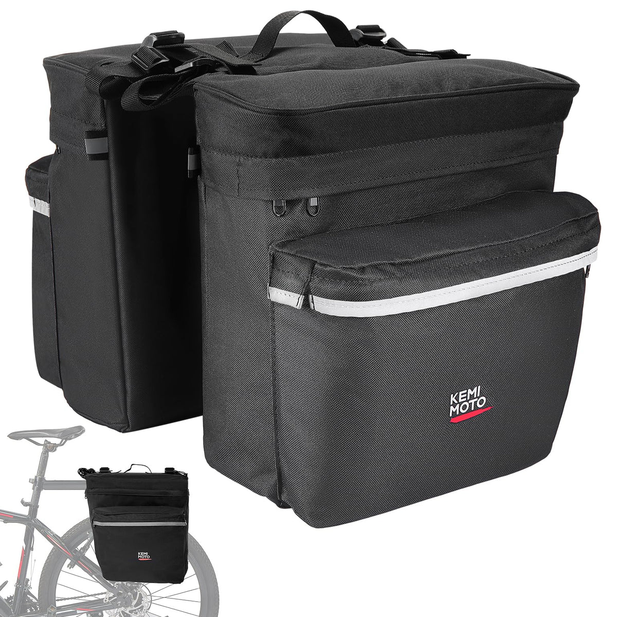 Water Resistant Bike Trunk Pannier Bag
