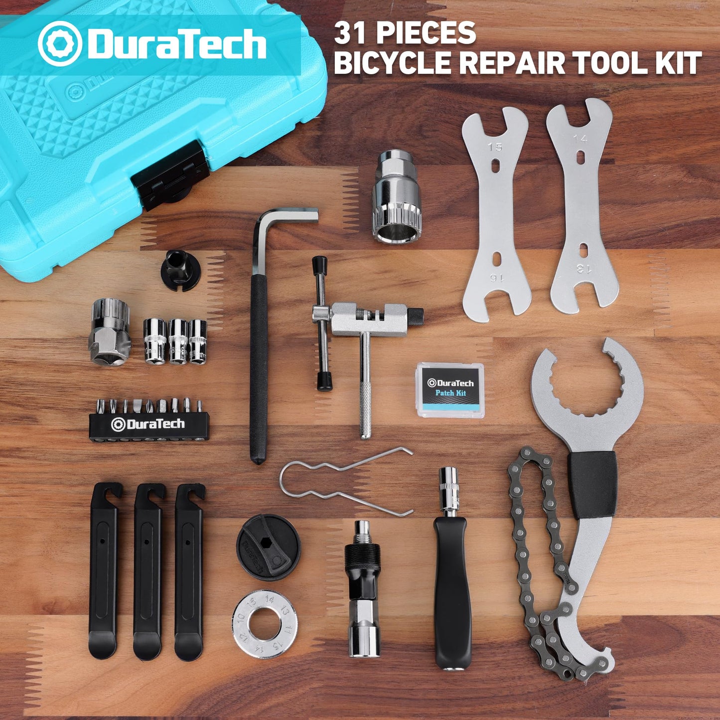 Bicycle Repair Tool Kit with Storage Box