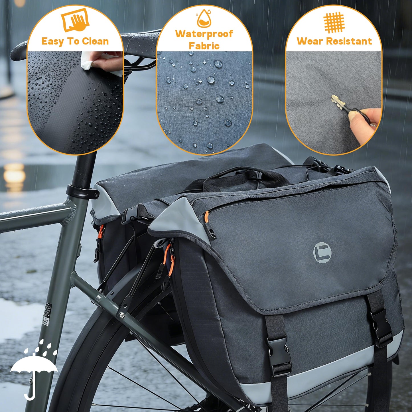 Kinetrail Bike Panniers Bag