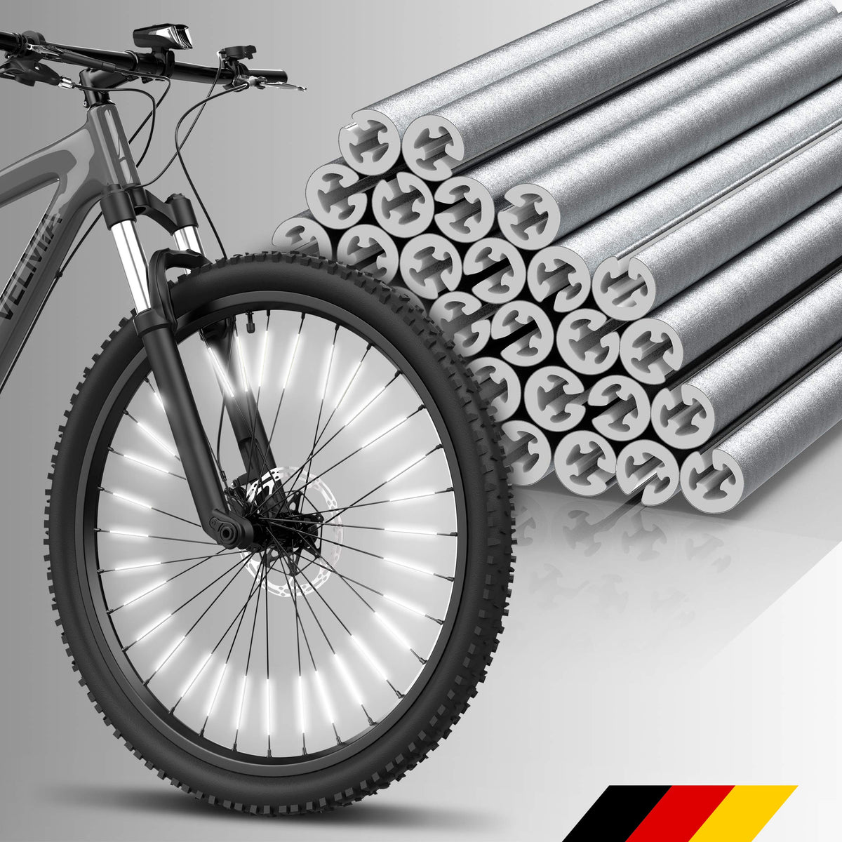 Reflective Bike Spoke Covers for Night Visibility